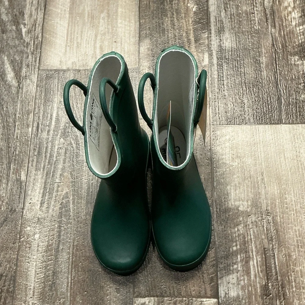 Lone Cone Children's Tall Green Rubber Rain Boots Size 13